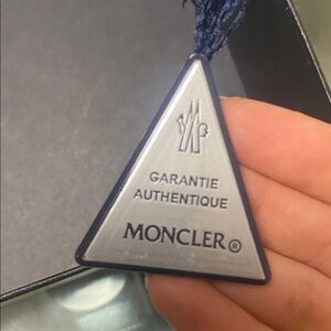 Moncler Navy Triangle Logo Tag